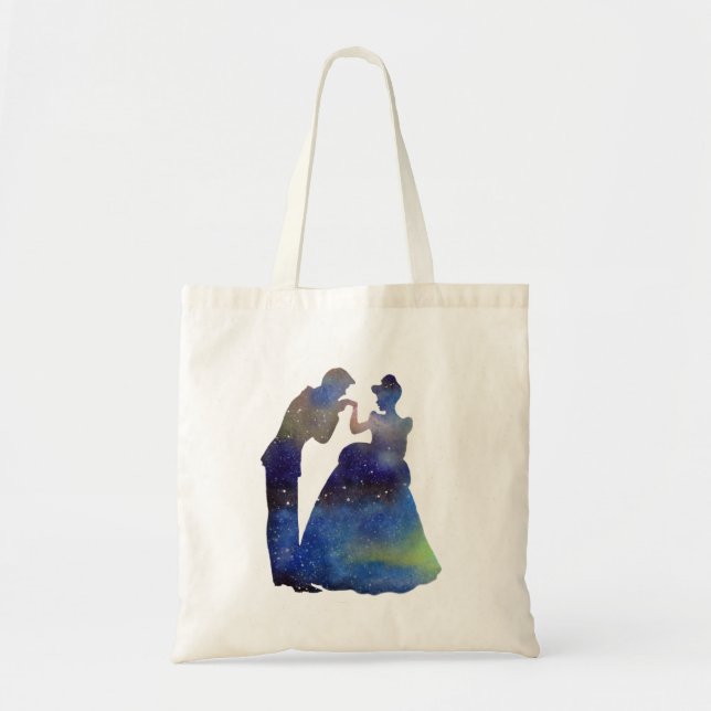 Tote Bolsa de orçamento princesa e príncipe (Frente)