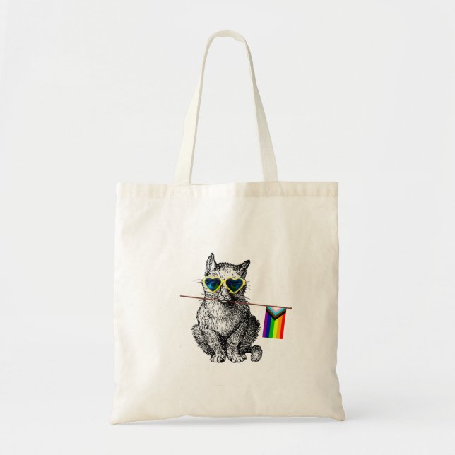 Tote Bolsa de Orgulho de gatinho (Frente)