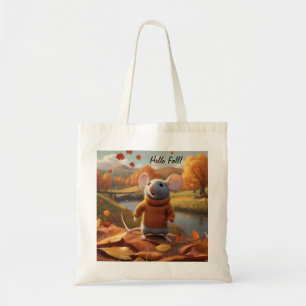 Tote Bolsa de outono de boas-vindas para o rato