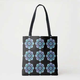 Tote Bolsa de Padrões Geométricos do Impressão