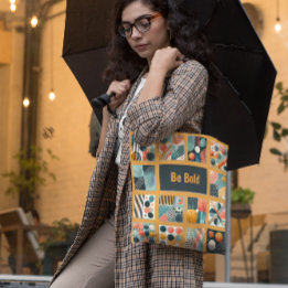 Tote Bolsa de Padrões negros