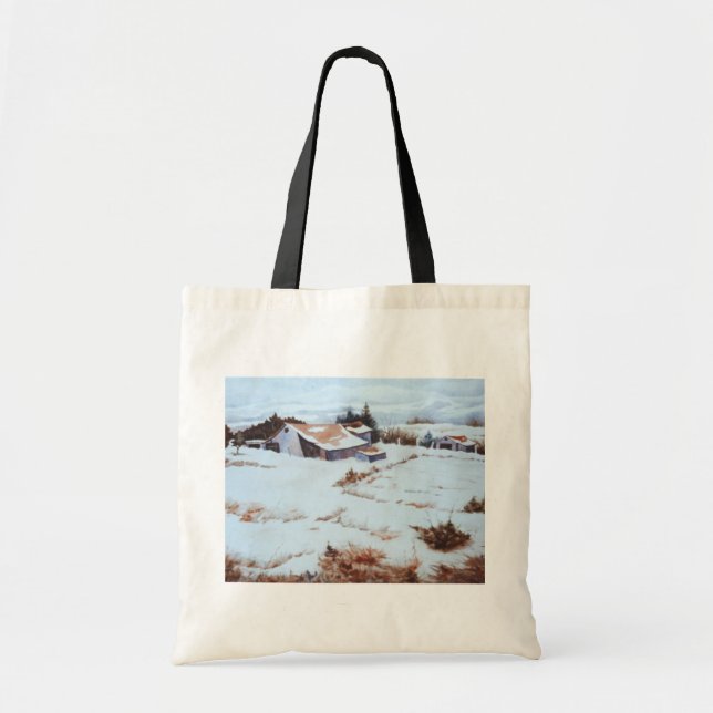 Tote Bolsa de paisagem neves (Frente)
