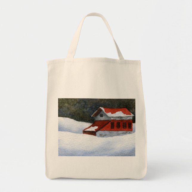 Tote Bolsa de paisagem neves (Frente)