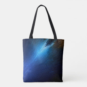 Tote Bolsa de PAOM de Pilha de Streak Azul