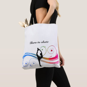 Tote Bolsa de Patinação Artística no Gelo com Espirais