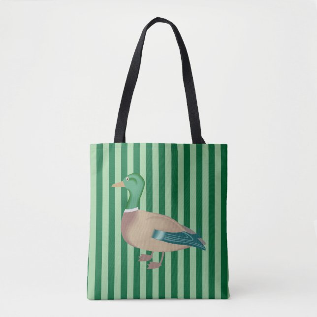 Tote Bolsa de Pato Verde Strik (Frente)