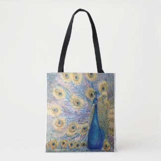 Tote Bolsa de Peacock ouro de 