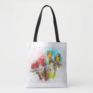 Tote Bolsa de peças tropicais coloridas