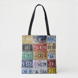 Tote Bolsa de Placas de Licença