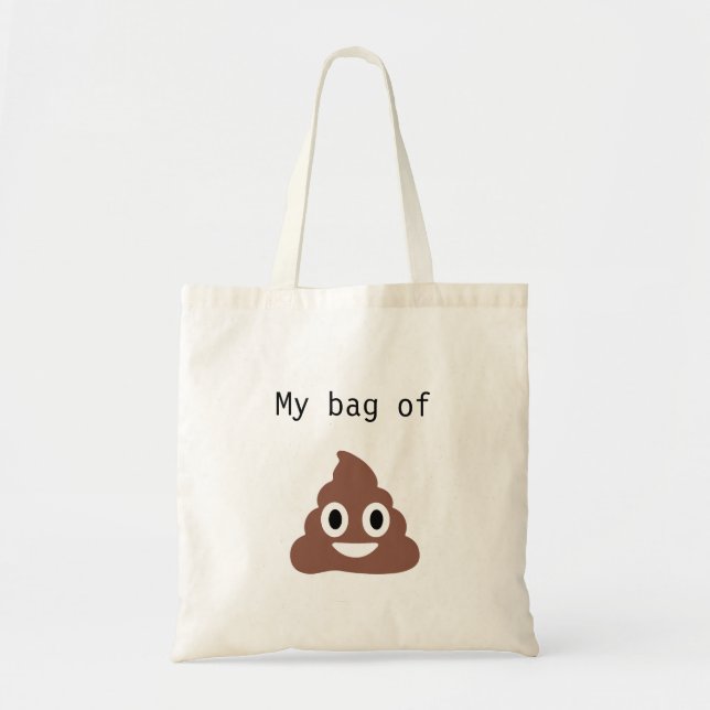 Tote Bolsa de Poo Emoji Personalizável (Frente)