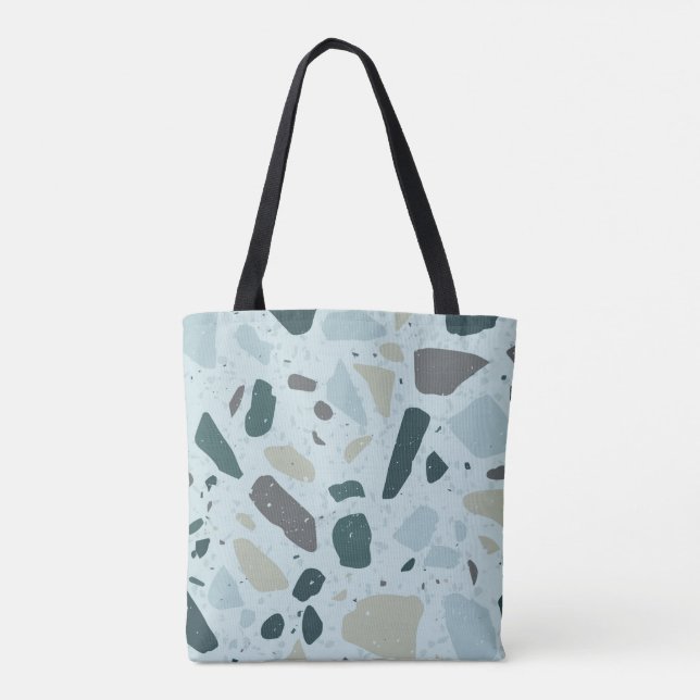Tote Bolsa de Praia Abstrata (Verso)