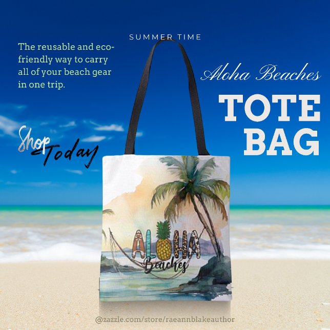 Tote Bolsa de Praia Aloha (Criador carregado)