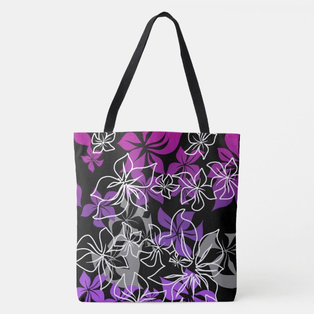 Tote Bolsa de Praia Dancing Hibiscus Hawaiian Blend (Frente)