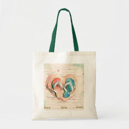 Tote Bolsa de Praia de Borracha de Pinta de Aquarela