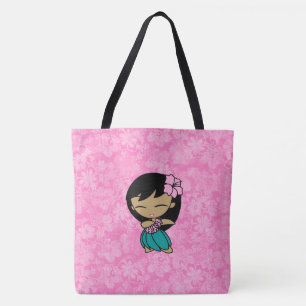 Tote Bolsa de praia de Garota do Câncer Rosa do Havaí