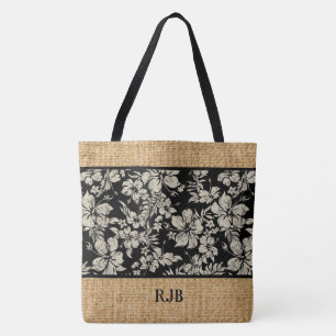Tote Bolsa de praia de Hibiscus Pareau Havaiano
