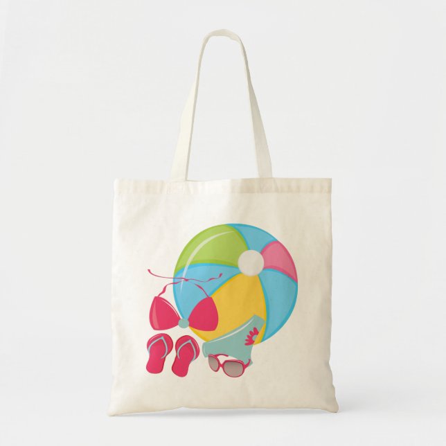 Tote Bolsa de praia de Verão (Frente)