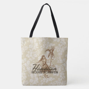 Tote Bolsa de praia Hula Hibiscus da Ilha do Havaí