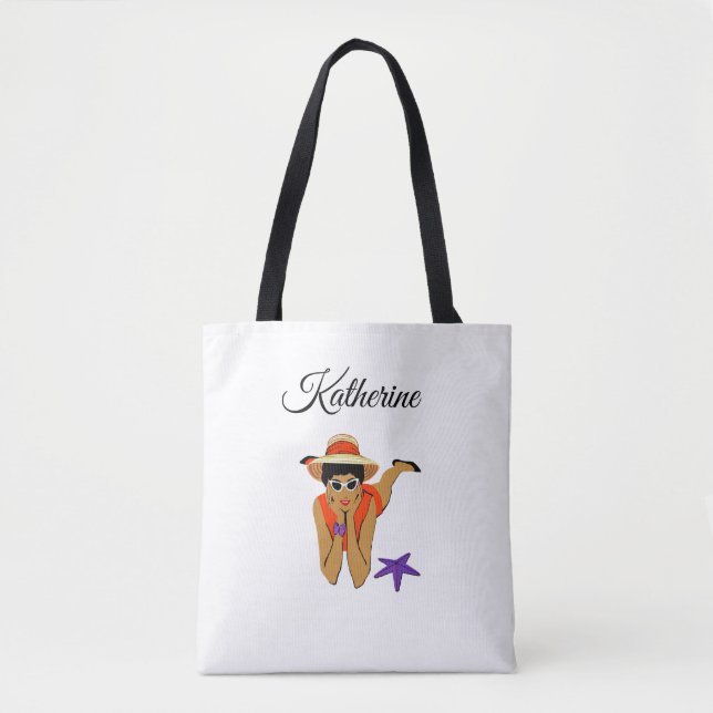 Tote Bolsa de Praia Personalizada (Frente)