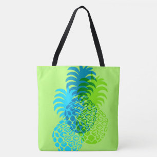 Tote Bolsa de praia Reversível Momona Pineapple Havaia