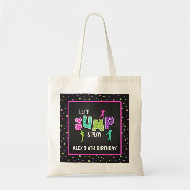 Tote Bolsa de Presente de Aniversário - Rapariga (Frente)