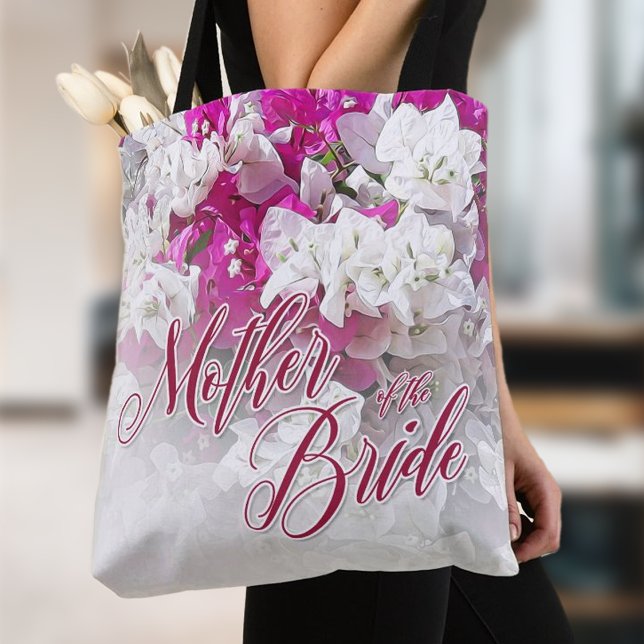 Tote Bolsa de presente para a Mãe da Noiva em Rosa e Br (Criador carregado)
