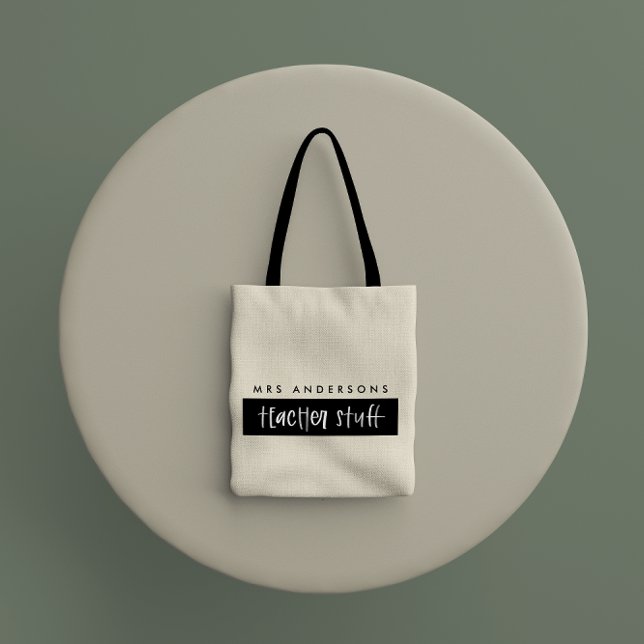 Tote Bolsa de presente para professor de aquarela moder (Criador carregado)