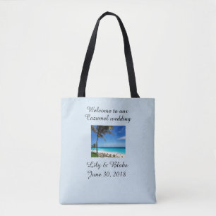 Tote Bolsa de presentes de casamento de destino