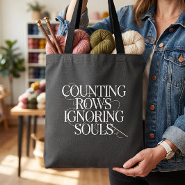 Tote Bolsa de Projeto de Fio Engraçado para Tricoteiros