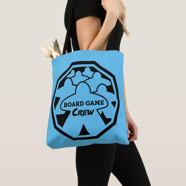 Tote Bolsa de Quadro Preto da Tripulação de Jogo do con (Close Up)