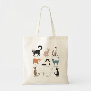 Tote Bolsa de Raças de Gatos Populares