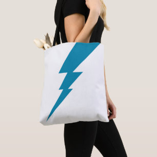 Tote Bolsa de raios Flash Azul