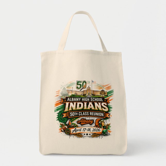 Tote Bolsa de Reunião da Turma de AHS de 76 (Frente)
