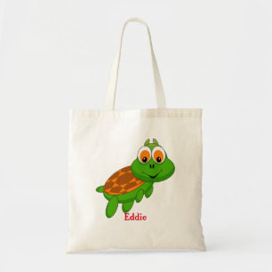 Tote Bolsa de Saco Personalizado da Tartaruga Bonita pa