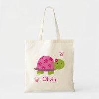 Bolsa de Saco Personalizado da Tartaruga Bonita pa