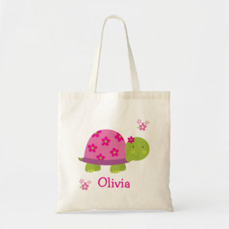 Tote Bolsa de Saco Personalizado da Tartaruga Bonita pa