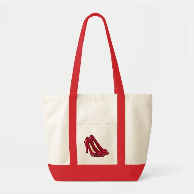 Tote Bolsa de saltos vermelhos (Frente)