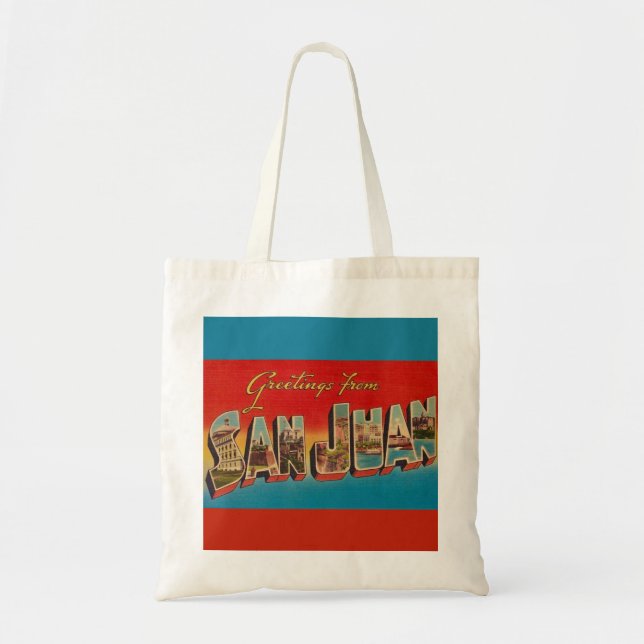 Tote Bolsa de Saudação de San Juan (Frente)