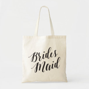 Tote Bolsa de Script Bridesmaid
