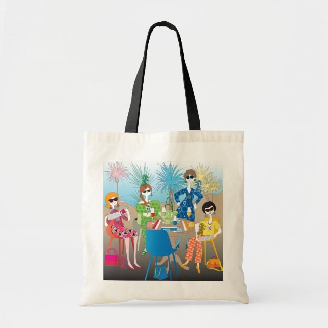 Tote Bolsa de Senhoras do Dragão de Mah Jongg (Frente)