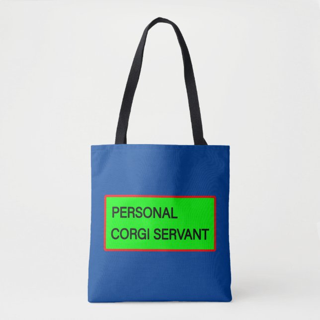 Tote Bolsa de Servidores Corgi Pessoais (Frente)