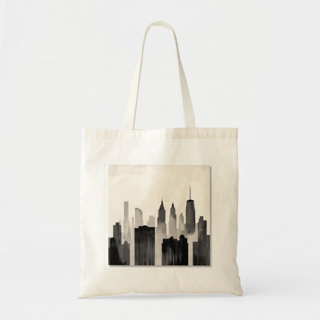 Tote Bolsa de Silhouette Urbana (Frente)