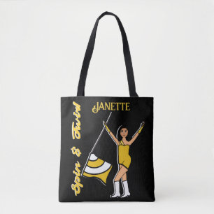 Tote Bolsa de Sinalizador Personalizado ( Branco Dourad