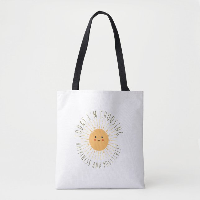Tote Bolsa de sol sorridente fofa (Frente)