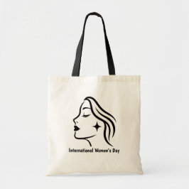 Tote Bolsa de T-Shirt Minimalista do Dia Internacional