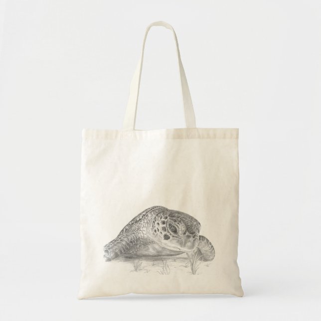 Tote Bolsa de Tartaruga Marinha (Frente)