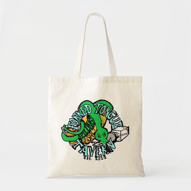 Tote Bolsa de Tavern de Língua Forrada (Frente)
