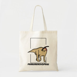 Tote Bolsa de tela diseño dinosaurio Parasaurolophus