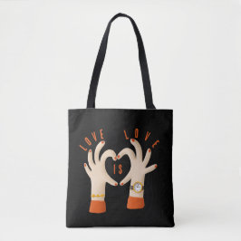 Tote Bolsa de tela Love is Love