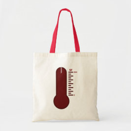 Tote Bolsa de Termômetro de Estresse